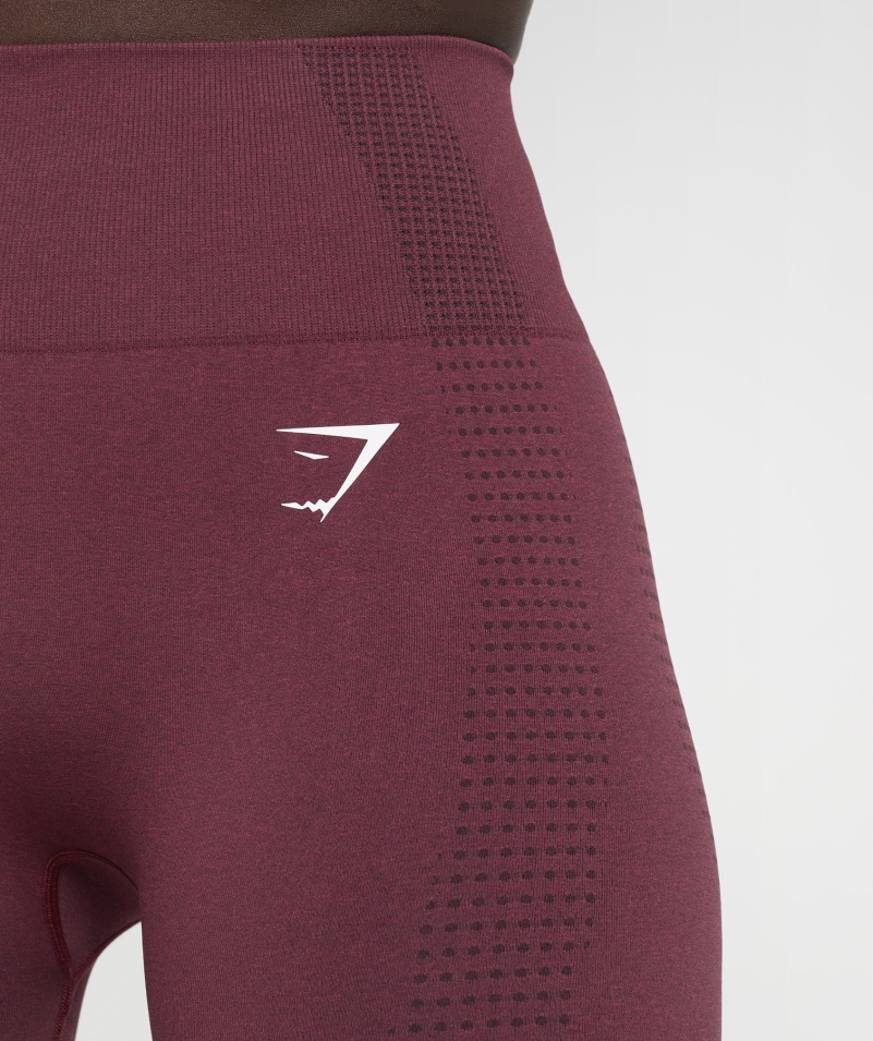 Gymshark Vital Bezšvové 2.0 Legíny Zapečené Gaštanové Marl