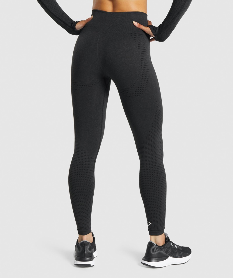 Gymshark Vital Bezšvové 2.0 Legíny Black Marl