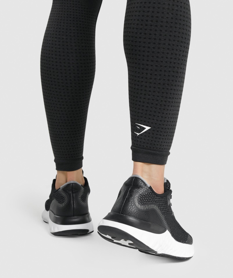 Gymshark Vital Bezšvové 2.0 Legíny Black Marl