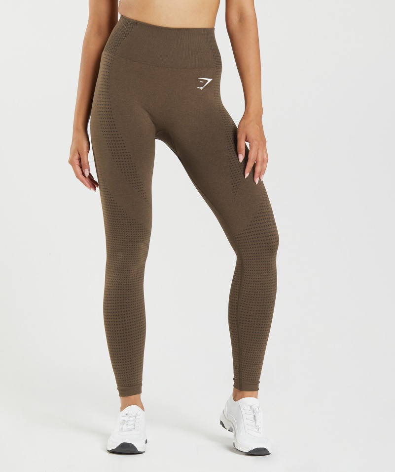 Gymshark Vital Bezšvové 2.0 Legíny Na Espresso Marl