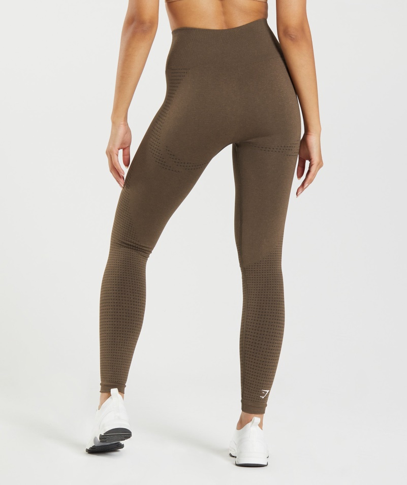 Gymshark Vital Bezšvové 2.0 Legíny Na Espresso Marl