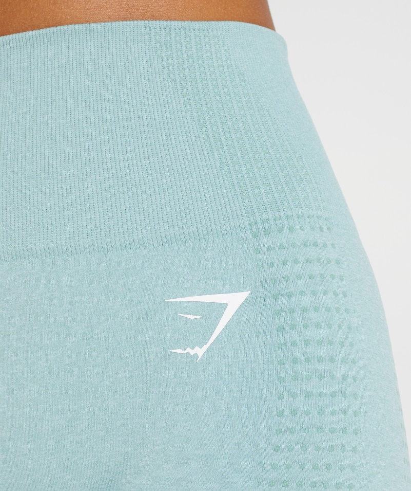 Gymshark Vital Bezšvové 2.0 Legíny Perleťovo Modré Marl