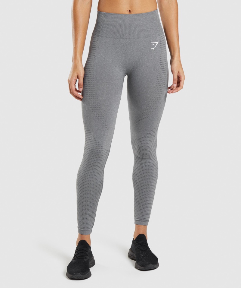 Gymshark Vital Bezšvové 2.0 Legíny Smokey Grey Marl