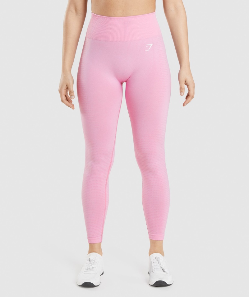 Gymshark Vital Bezšvové 2.0 Legíny Sorbet Pink Marl