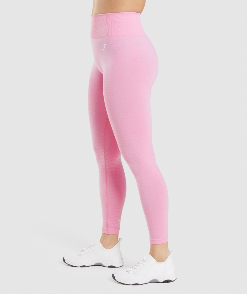 Gymshark Vital Bezšvové 2.0 Legíny Sorbet Pink Marl