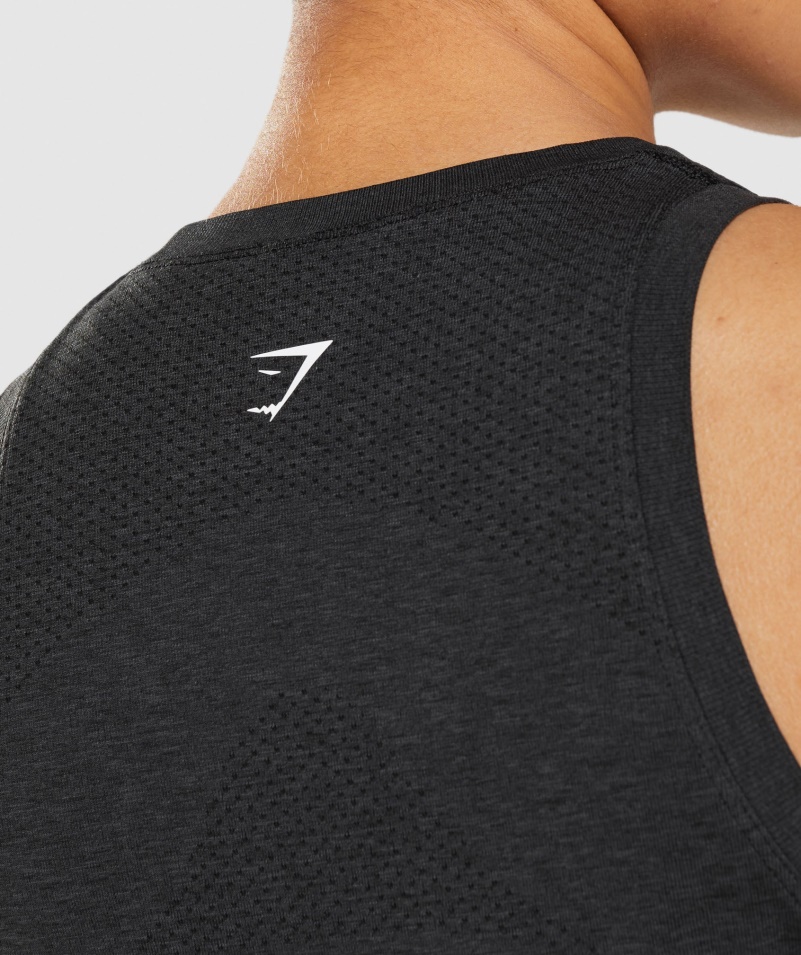Gymshark Vital Bezšvový 2.0 ľahký Tank čierny Marl