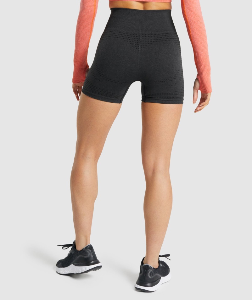 Gymshark Vital Bezšvové 2.0 šortky Black Marl