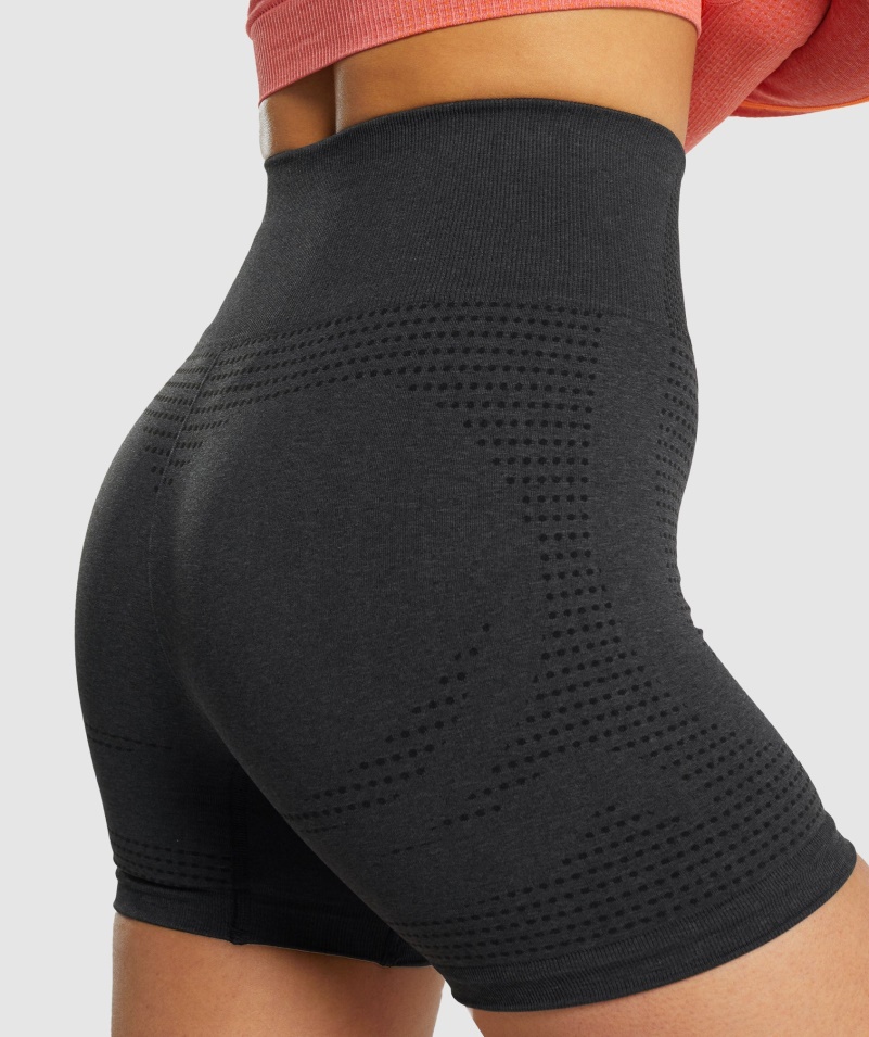 Gymshark Vital Bezšvové 2.0 šortky Black Marl