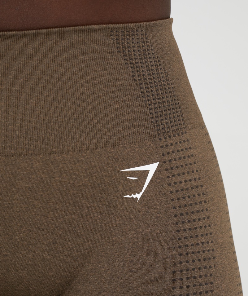 Gymshark Vital Bezšvové 2.0 šortky Na Espresso Marl
