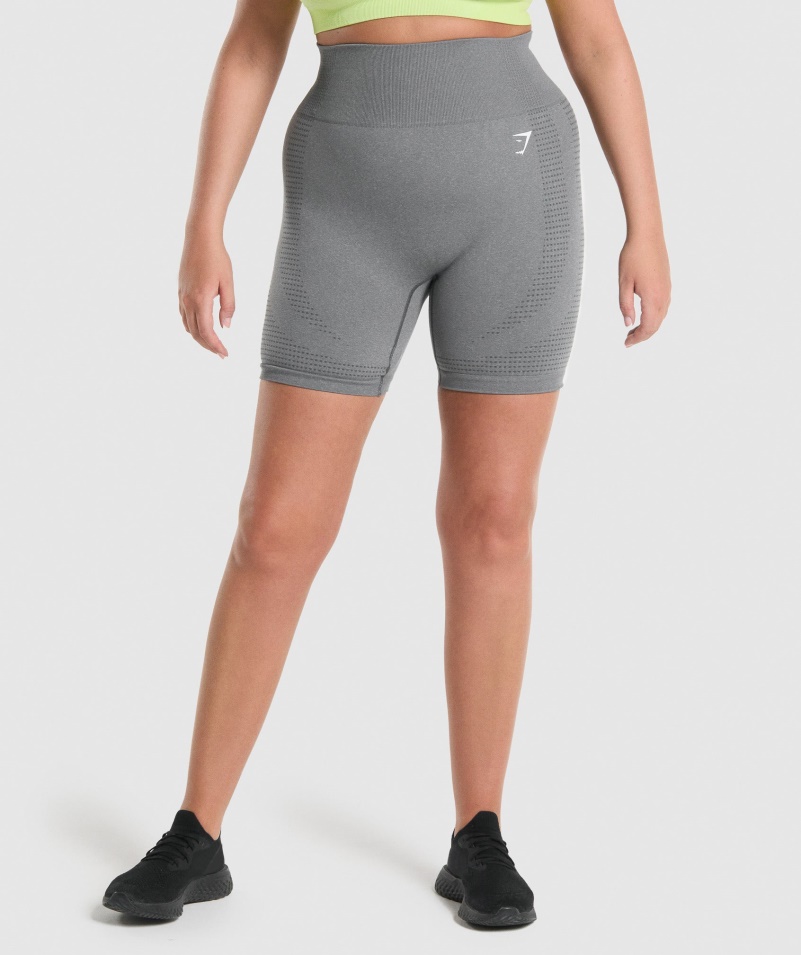 Gymshark Vital Bezšvové 2.0 šortky Smokey Grey Marl