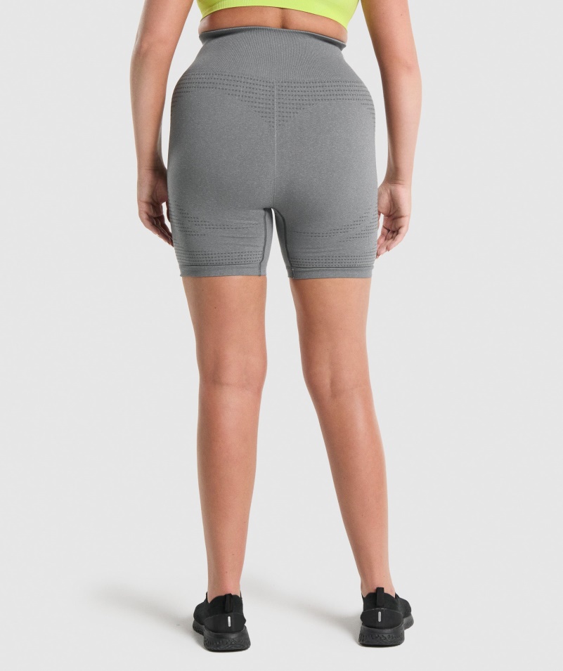 Gymshark Vital Bezšvové 2.0 šortky Smokey Grey Marl
