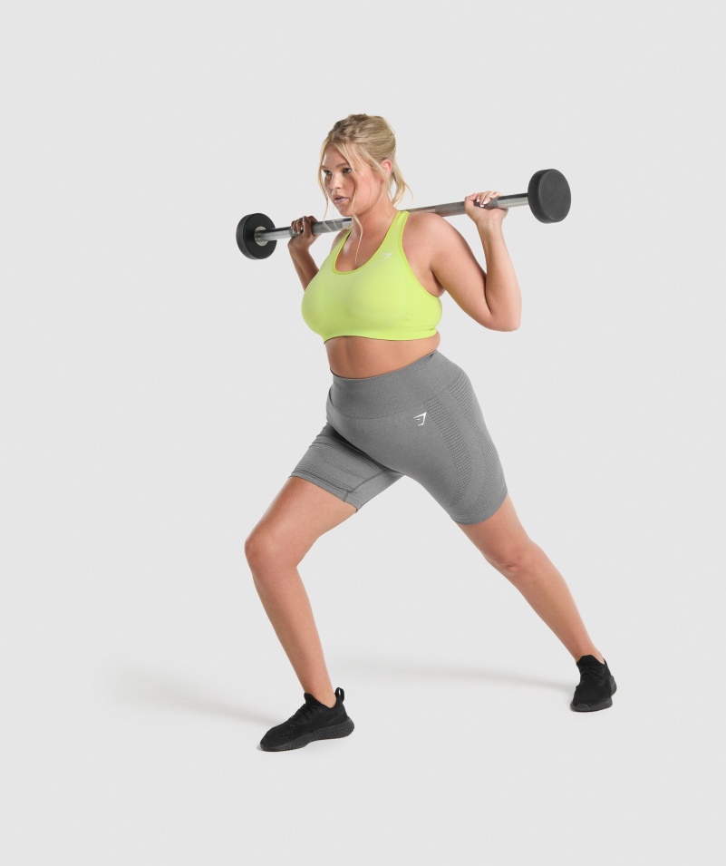 Gymshark Vital Bezšvové 2.0 šortky Smokey Grey Marl