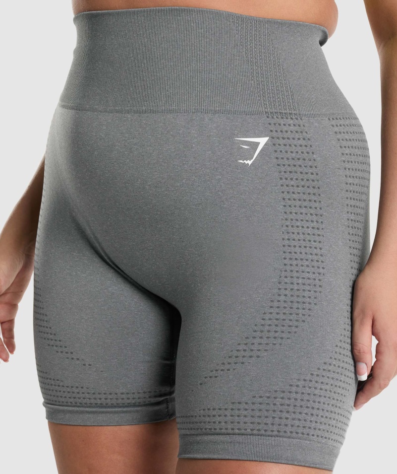 Gymshark Vital Bezšvové 2.0 šortky Smokey Grey Marl