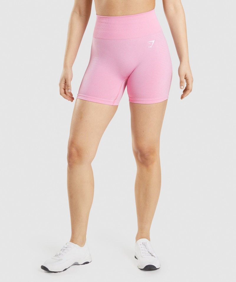 Gymshark Vital Bezšvové 2.0 šortky Sorbet Pink Marl