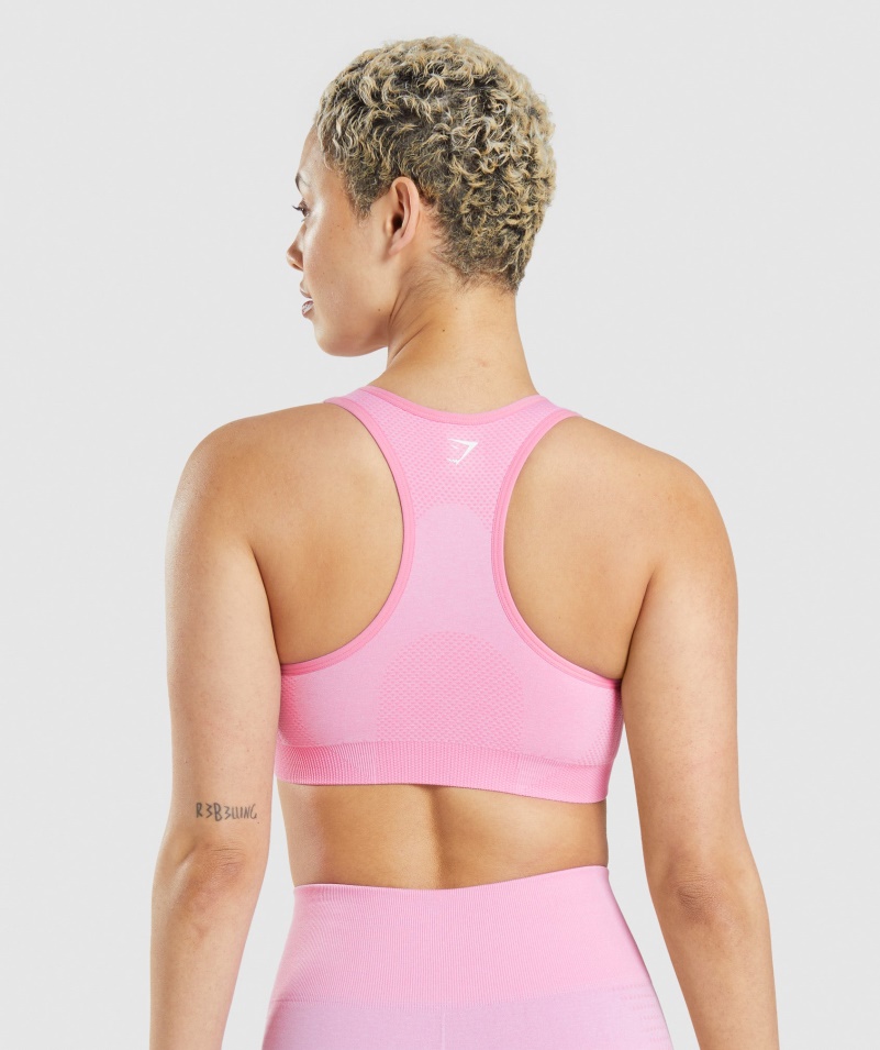 Gymshark Vital Bezšvová 2.0 športová Podprsenka Sorbet Pink Marl