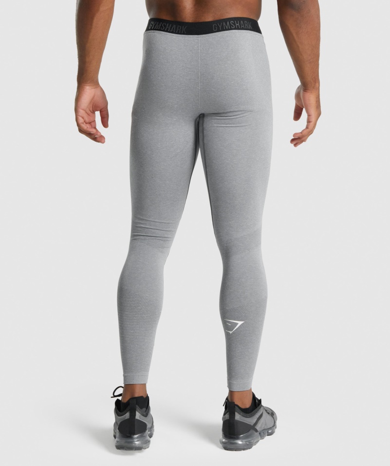 Gymshark Vitálne Bezšvové Legíny Drevené Uhlie Marl