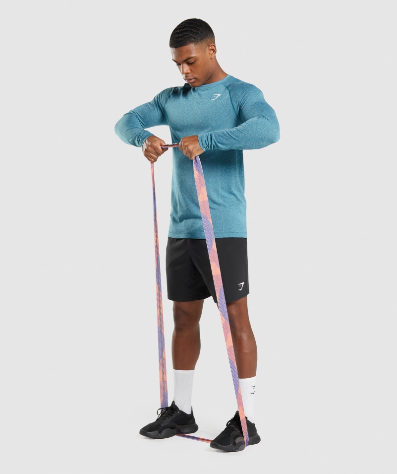 Gymshark Vital Bezšvové ľahké Tričko S Dlhým Rukávom Tahoe Teal Marl