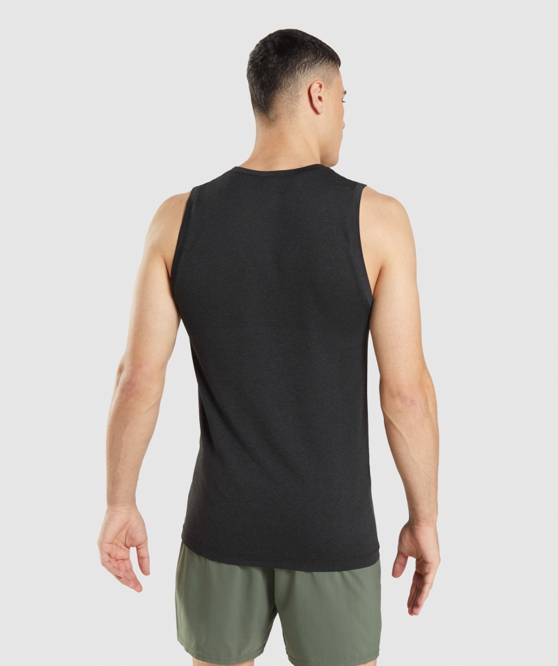 Gymshark Vital Bezšvový ľahký Tank Black Marl