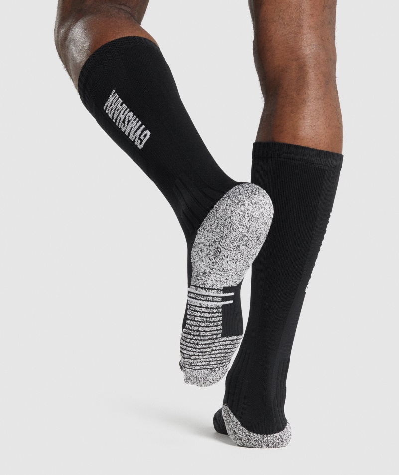 Gymshark Vzpieračské Ponožky čierne