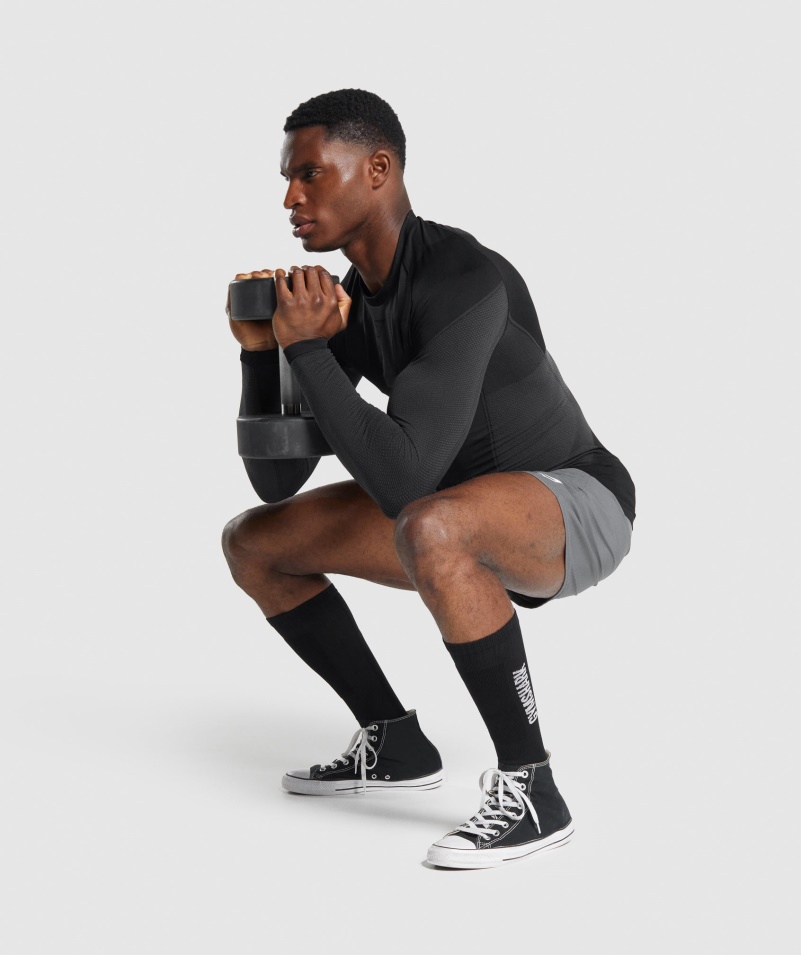 Gymshark Vzpieračské Ponožky čierne