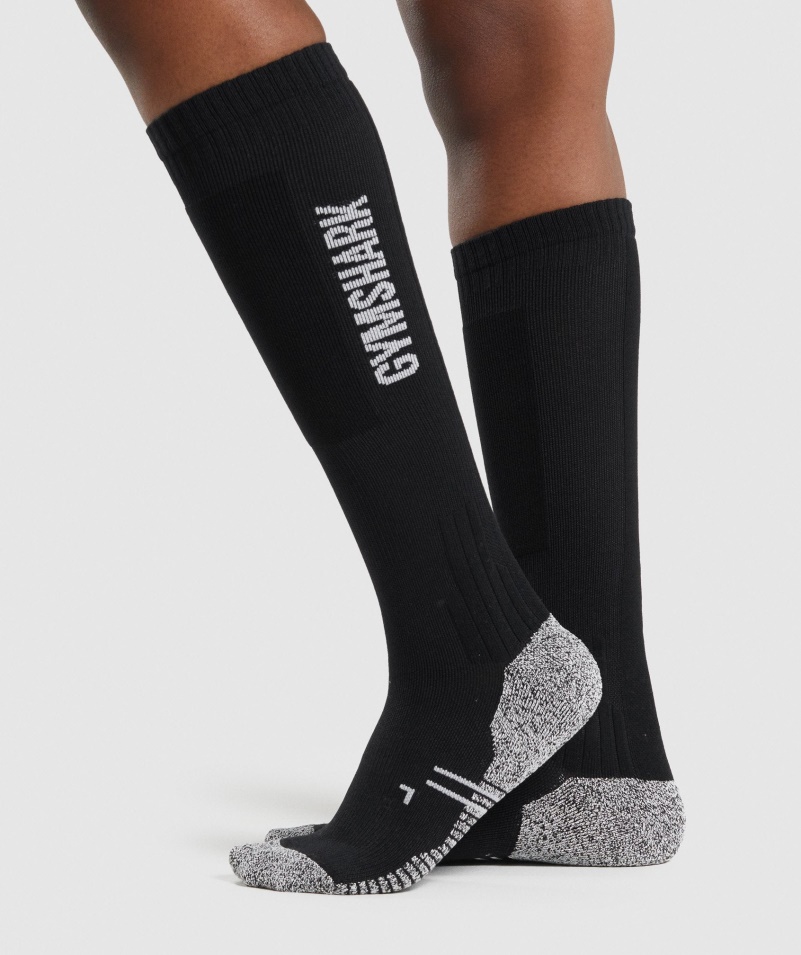 Gymshark Vzpieračské Ponožky čierne