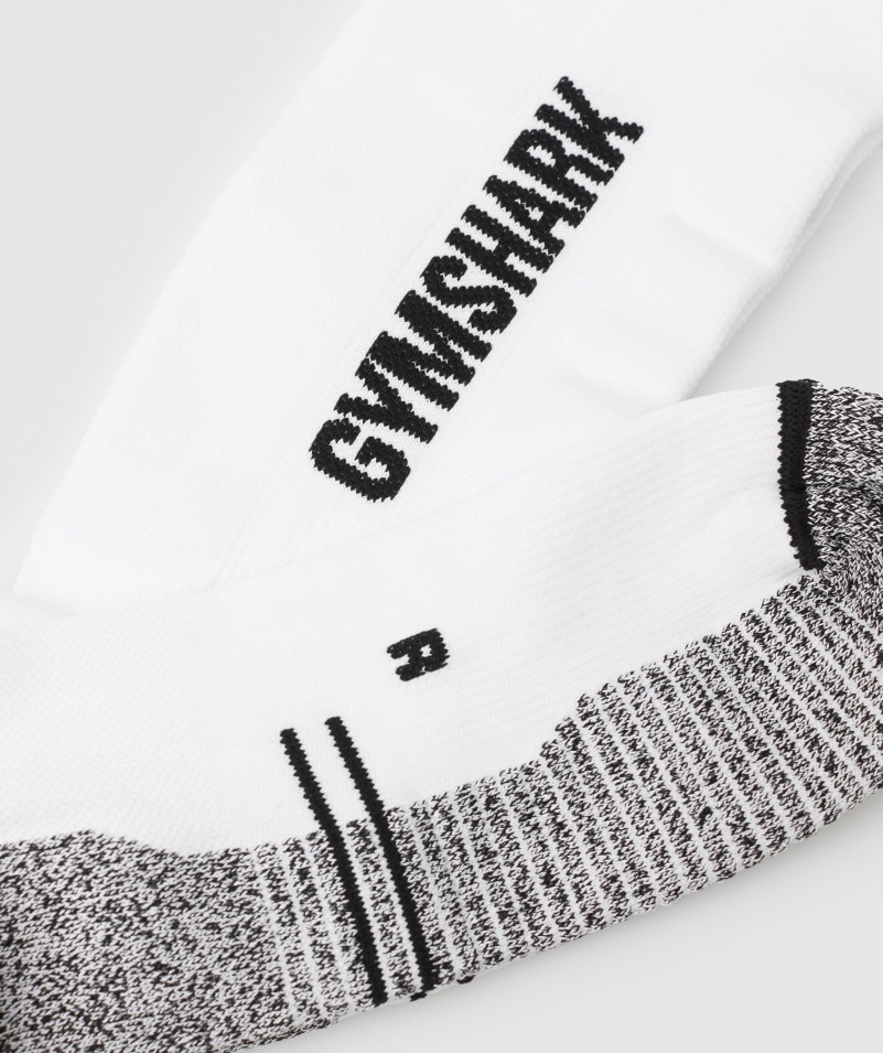 Gymshark Vzpieračské Ponožky Biele