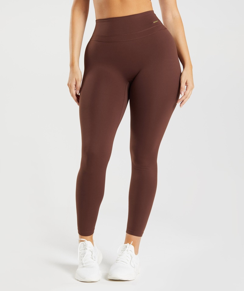Gymshark Whitney High Rise Legíny Rekindle Brown
