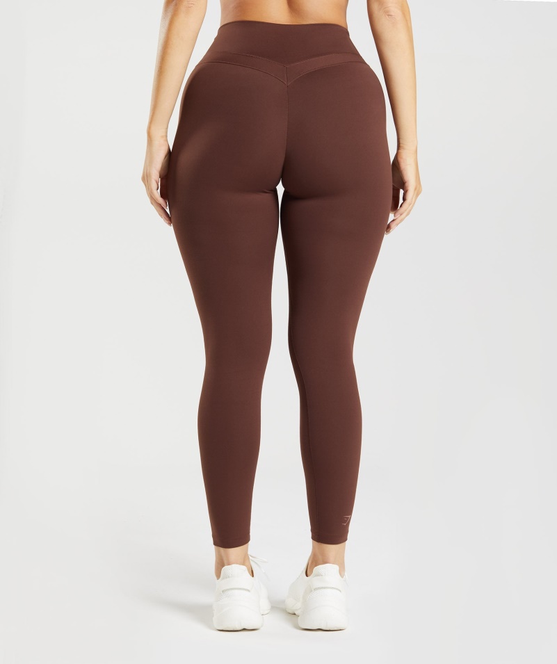 Gymshark Whitney High Rise Legíny Rekindle Brown