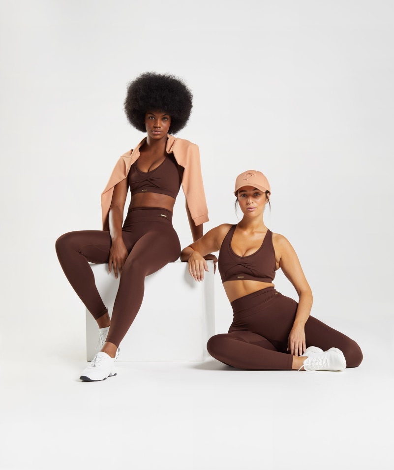 Gymshark Whitney High Rise Legíny Rekindle Brown