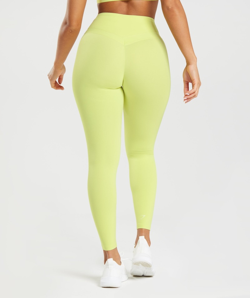Gymshark Whitney High Rise Legíny Morský Kel Zelený