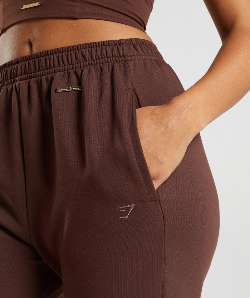 Gymshark Whitney Voľné Joggers Oživiť Hnedé